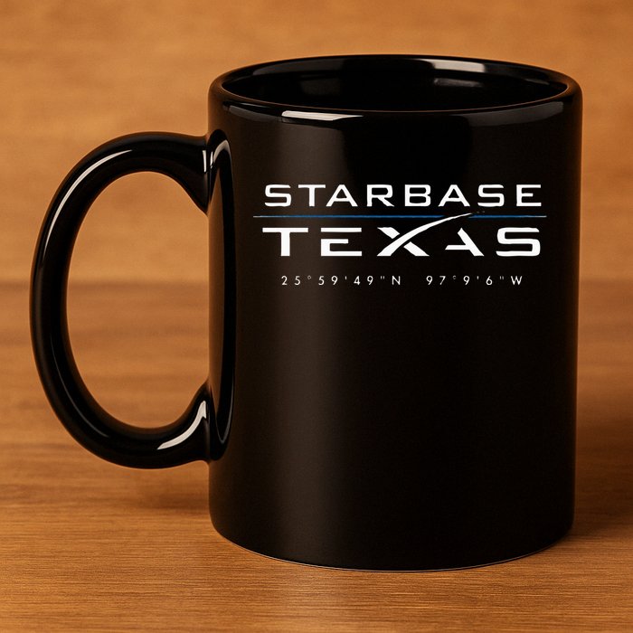 Starbase Texas Boca Chica 11oz C Handle Ceramic Mug