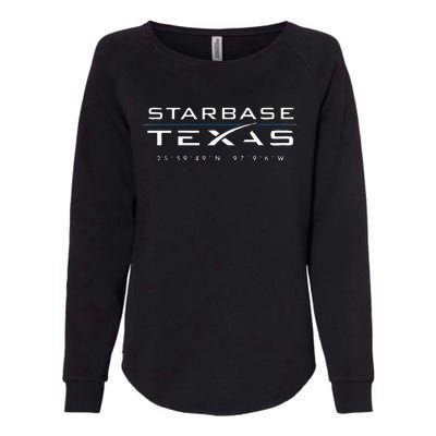 Starbase Texas Boca Chica Womens California Wash Sweatshirt