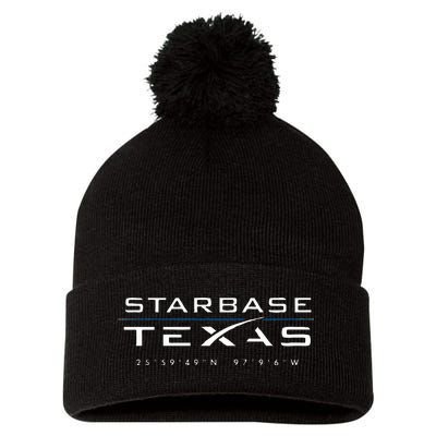 Starbase Texas Boca Chica Pom Pom 12in Knit Beanie