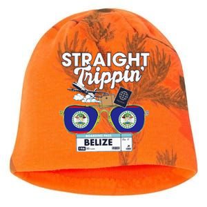 Straight Trippin Belize Vacation Travel Trip Matching Kati - Camo Knit Beanie