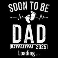 Soon To Be Dad Est 2025 New Dad To Be 2025 First Time Dad Drawstring Bag