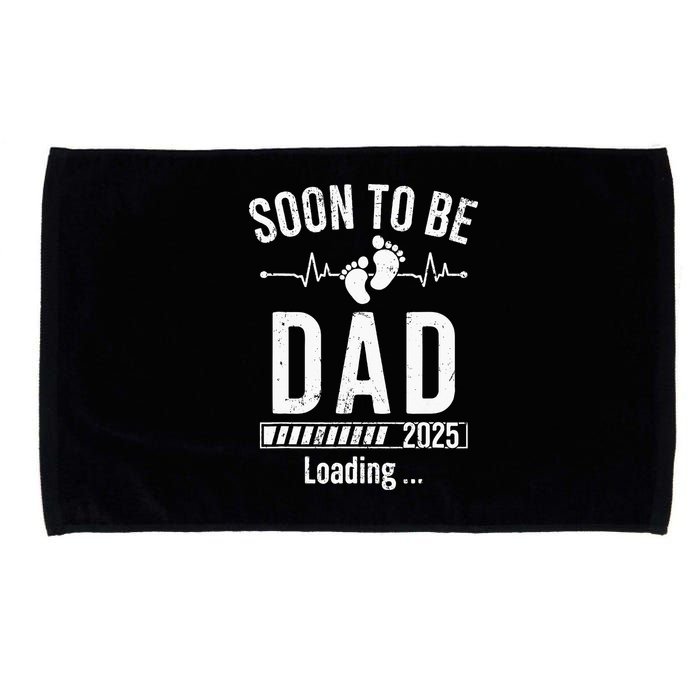 Soon To Be Dad Est 2025 New Dad To Be 2025 First Time Dad Microfiber Hand Towel