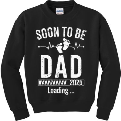 Soon To Be Dad Est 2025 New Dad To Be 2025 First Time Dad Kids Sweatshirt