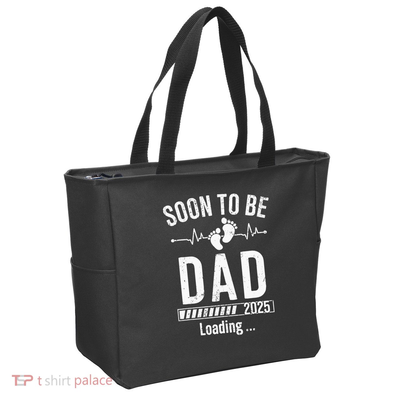 Soon To Be Dad Est 2025 New Dad To Be 2025 First Time Dad Zip Tote Bag