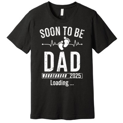 Soon To Be Dad Est 2025 New Dad To Be 2025 First Time Dad Premium T-Shirt