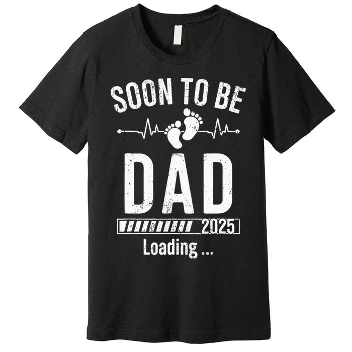 Soon To Be Dad Est 2025 New Dad To Be 2025 First Time Dad Premium T-Shirt