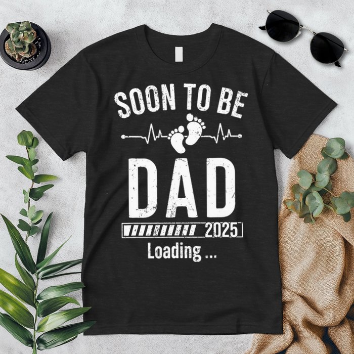 Soon To Be Dad Est 2025 New Dad To Be 2025 First Time Dad Premium T-Shirt