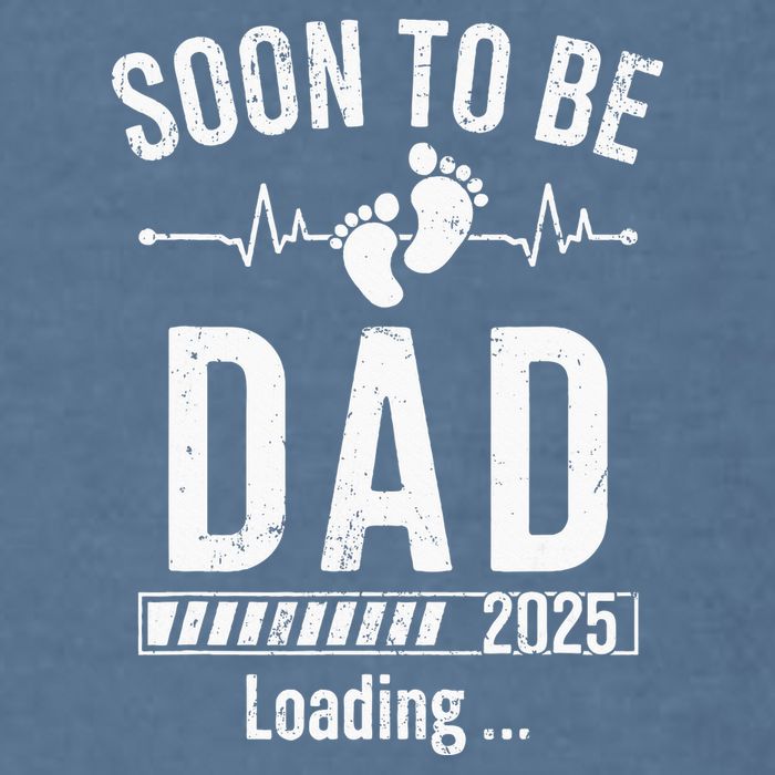 Soon To Be Dad Est 2025 New Dad To Be 2025 First Time Dad Garment-Dyed Sweatshirt