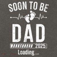 Soon To Be Dad Est 2025 New Dad To Be 2025 First Time Dad Cotton Canvas Backpack
