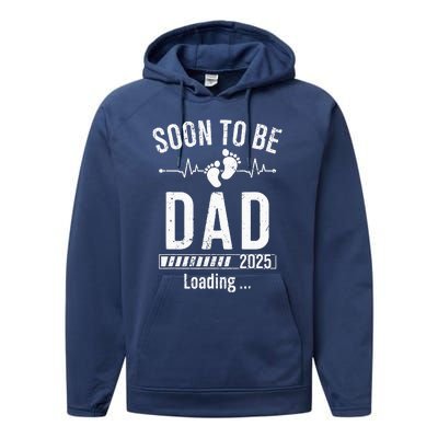 Soon To Be Dad Est 2025 New Dad To Be 2025 First Time Dad Performance Fleece Hoodie