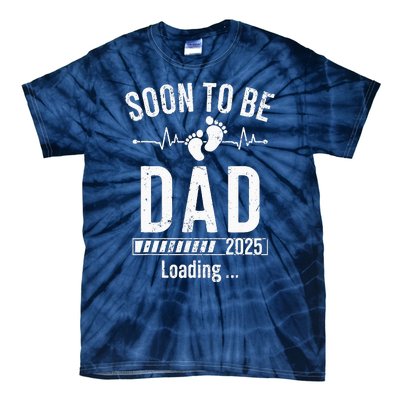 Soon To Be Dad Est 2025 New Dad To Be 2025 First Time Dad Tie-Dye T-Shirt