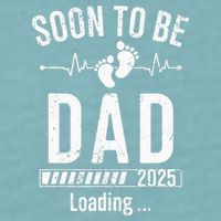 Soon To Be Dad Est 2025 New Dad To Be 2025 First Time Dad Sueded Cloud Jersey T-Shirt