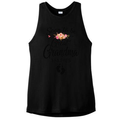 Soon To Be Great Grandma 2025 MotherS Day For New Grandma Ladies PosiCharge Tri-Blend Wicking Tank