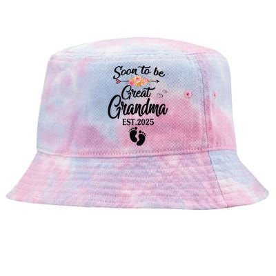 Soon To Be Great Grandma 2025 MotherS Day For New Grandma Tie-Dyed Bucket Hat