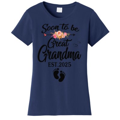 Soon To Be Great Grandma 2025 MotherS Day For New Grandma Women's T-Shirt