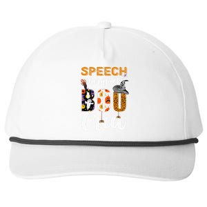 Speech Therapist Boo Crew Ghost Therapy Halloween Matching Snapback Five-Panel Rope Hat