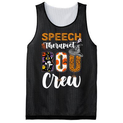 Speech Therapist Boo Crew Ghost Therapy Halloween Matching Mesh Reversible Basketball Jersey Tank