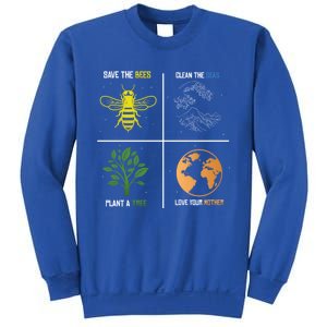 Save The Bees Plant More Trees Earth Day Gift Sweatshirt