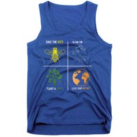 Save The Bees Plant More Trees Earth Day Gift Tank Top