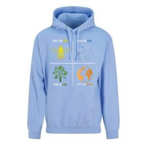 Save The Bees Plant More Trees Earth Day Gift Unisex Surf Hoodie