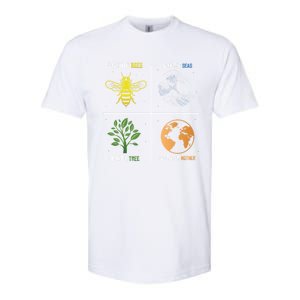 Save The Bees Plant More Trees Earth Day Gift Softstyle CVC T-Shirt