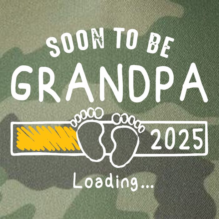 Soon To Be Grandpa 2025 Loading Promoted To Grandpa 2025 Legacy Tie Dye Trucker Hat