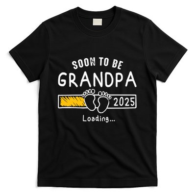 Soon To Be Grandpa 2025 Loading Promoted To Grandpa 2025 T-Shirt