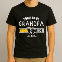 Soon To Be Grandpa 2025 Loading Promoted To Grandpa 2025 T-Shirt