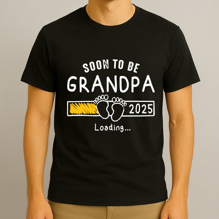 Soon To Be Grandpa 2025 Loading Promoted To Grandpa 2025 T-Shirt