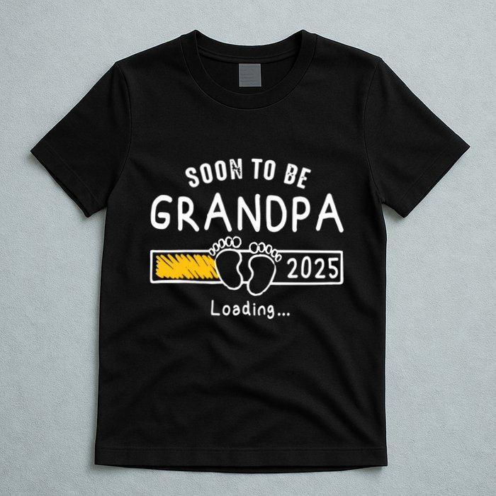 Soon To Be Grandpa 2025 Loading Promoted To Grandpa 2025 T-Shirt