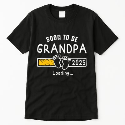 Soon To Be Grandpa 2025 Loading Promoted To Grandpa 2025 Tall T-Shirt