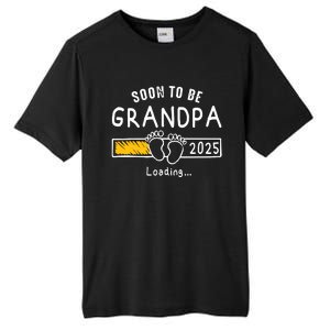 Soon To Be Grandpa 2025 Loading Promoted To Grandpa 2025 Tall Fusion ChromaSoft Performance T-Shirt