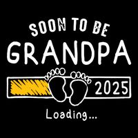 Soon To Be Grandpa 2025 Loading Promoted To Grandpa 2025 Drawstring Bag