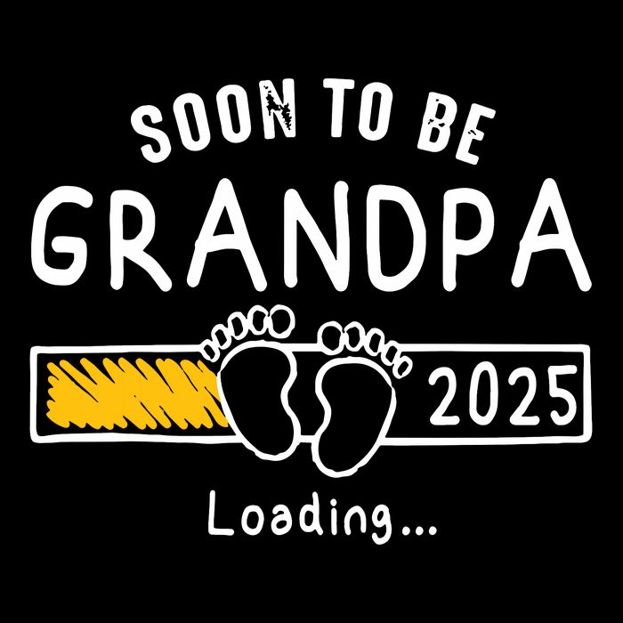 Soon To Be Grandpa 2025 Loading Promoted To Grandpa 2025 Drawstring Bag