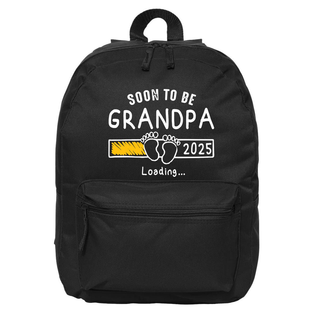 Soon To Be Grandpa 2025 Loading Promoted To Grandpa 2025 16 in Basic Backpack