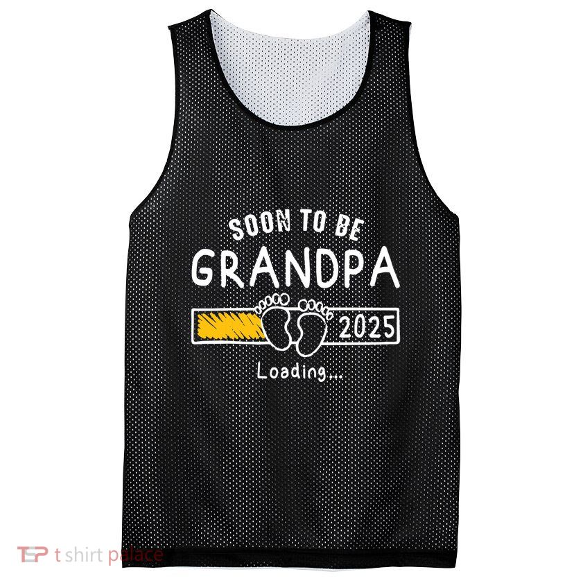 Soon To Be Grandpa 2025 Loading Promoted To Grandpa 2025 Mesh Reversible Basketball Jersey Tank