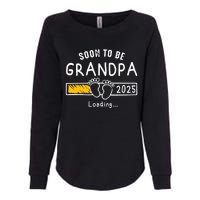 Soon To Be Grandpa 2025 Loading Promoted To Grandpa 2025 Womens California Wash Sweatshirt