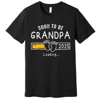 Soon To Be Grandpa 2025 Loading Promoted To Grandpa 2025 Premium T-Shirt