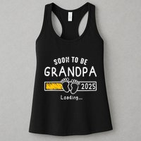 Soon To Be Grandpa 2025 Loading Promoted To Grandpa 2025 Womens Tank Top