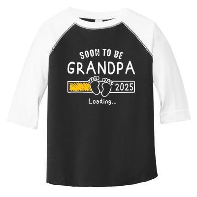 Soon To Be Grandpa 2025 Loading Promoted To Grandpa 2025 Toddler Fine Jersey T-Shirt