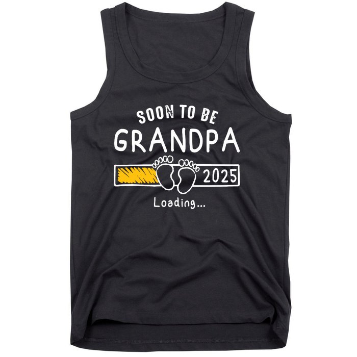 Soon To Be Grandpa 2025 Loading Promoted To Grandpa 2025 Tank Top