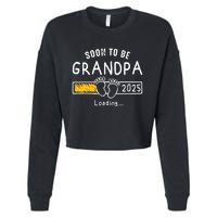 Soon To Be Grandpa 2025 Loading Promoted To Grandpa 2025 Cropped Pullover Crew