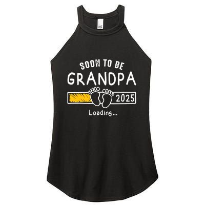 Soon To Be Grandpa 2025 Loading Promoted To Grandpa 2025 Women's Perfect Tri Rocker Tank