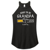 Soon To Be Grandpa 2025 Loading Promoted To Grandpa 2025 Women's Perfect Tri Rocker Tank