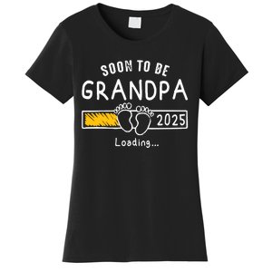 Soon To Be Grandpa 2025 Loading Promoted To Grandpa 2025 Women's T-Shirt