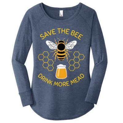 Save The Bees Drink More Mead Funny Craft Beer Brew Women's Perfect Tri Tunic Long Sleeve Shirt