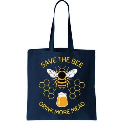 Save The Bees Drink More Mead Funny Craft Beer Brew Bag