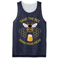 Save The Bees Drink More Mead Funny Craft Beer Brew Mesh Reversible Basketball Jersey Tank