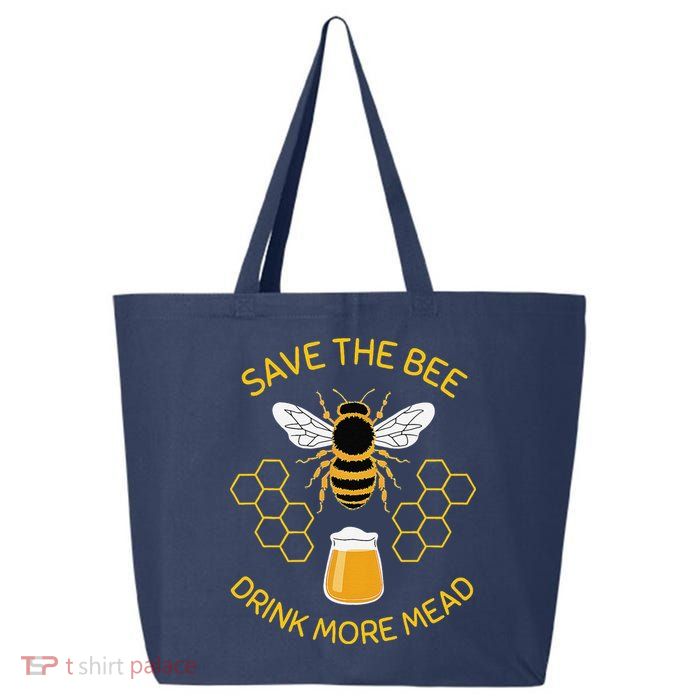 Save The Bees Drink More Mead Funny Craft Beer Brew 25L Jumbo Tote