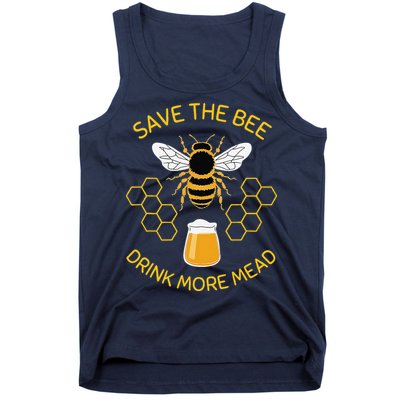 Save The Bees Drink More Mead Funny Craft Beer Brew Tank Top